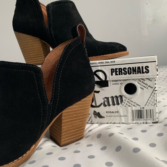 Jeffrey Campbell Black Suede Booties Size6 - Picture 4 of 6